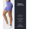 imageAoxjox Scarlett Workout Biker Shorts for Women Tummy Control High Waisted Hidden Scrunch Athletic Gym Running Yoga Short 6quotViolet