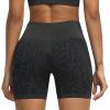 imageAoxjox Seamless Asset Workout Biker Shorts for Women Tummy Control High Waisted Athletic Scrunch Gym Running Yoga Short 5quot6quot2 Black Butterfly Camo