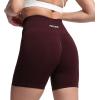 imageAoxjox Seamless Asset Workout Biker Shorts for Women Tummy Control High Waisted Athletic Scrunch Gym Running Yoga Short 5quot6quotBlack Berry Marl