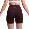 imageAoxjox Seamless Asset Workout Biker Shorts for Women Tummy Control High Waisted Athletic Scrunch Gym Running Yoga Short 5quot6quotBlack Berry Marl