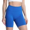 imageAoxjox Seamless Asset Workout Biker Shorts for Women Tummy Control High Waisted Athletic Scrunch Gym Running Yoga Short 5quot6quotBlue