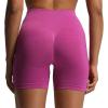 imageAoxjox Seamless Asset Workout Biker Shorts for Women Tummy Control High Waisted Athletic Scrunch Gym Running Yoga Short 5quot6quotCattleya Purple