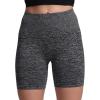 imageAoxjox Seamless Asset Workout Biker Shorts for Women Tummy Control High Waisted Athletic Scrunch Gym Running Yoga Short 5quot6quotCharcoal Grey Marl
