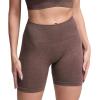 imageAoxjox Seamless Asset Workout Biker Shorts for Women Tummy Control High Waisted Athletic Scrunch Gym Running Yoga Short 5quot6quotFudge Coffee Marl