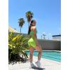 imageAoxjox Seamless Asset Workout Biker Shorts for Women Tummy Control High Waisted Athletic Scrunch Gym Running Yoga Short 5quot6quotKohlrabi