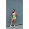 imageAoxjox Seamless Asset Workout Biker Shorts for Women Tummy Control High Waisted Athletic Scrunch Gym Running Yoga Short 5quot6quotKohlrabi