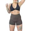 imageAoxjox Seamless Asset Workout Biker Shorts for Women Tummy Control High Waisted Athletic Scrunch Gym Running Yoga Short 5quot6quotMocha Marl
