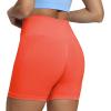 imageAoxjox Seamless Asset Workout Biker Shorts for Women Tummy Control High Waisted Athletic Scrunch Gym Running Yoga Short 5quot6quotPersimmon