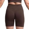 imageAoxjox Seamless Asset Workout Biker Shorts for Women Tummy Control High Waisted Athletic Scrunch Gym Running Yoga Short 5quot6quotSlate Coffee