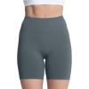 imageAoxjox Seamless Asset Workout Biker Shorts for Women Tummy Control High Waisted Athletic Scrunch Gym Running Yoga Short 5quot6quotSteel
