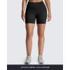 imageAoxjox Seamless Workout Biker Shorts for Women Impact Hidden Scrunch Low Waisted Athletic Running Yoga Short 35quot45quot6quotBlack