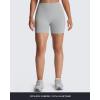 imageAoxjox Seamless Workout Biker Shorts for Women Impact Hidden Scrunch Low Waisted Athletic Running Yoga Short 35quot45quot6quotFeather Beige