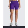 imageAoxjox Seamless Workout Biker Shorts for Women Impact Hidden Scrunch Low Waisted Athletic Running Yoga Short 35quot45quot6quotVibrant Violet