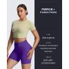 imageAoxjox Seamless Workout Biker Shorts for Women Impact Hidden Scrunch Low Waisted Athletic Running Yoga Short 35quot45quot6quotVibrant Violet