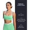 imageAoxjox Womens Color Block Halter Workout Sports Bras Fitness Athletic Vanessa Bra Yoga Crop TankKatydid GreenWhite