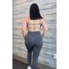 imageAoxjox Womens Color Block Workout Sports Bras Fitness Lexi Lined Strappy Bra Athletic Yoga Crop TankIron GreyGrey