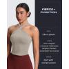 imageAoxjox Womens Workout CrossNeck Sport Bras Fitness Elanor Bra Yoga Crop TankMink