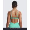 imageAoxjox Womens Workout Deep V Adjustable Sport Bras Fitness Serena Bra Yoga Crop TankTurquoise
