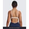 imageAoxjox Womens Workout Deep V Adjustable Sport Bras Fitness Serena Bra Yoga Crop TankWhite