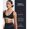 imageAoxjox Womens Workout Fitness Rory Ruched Sports Bras Yoga Crop TankBlack and White
