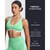 imageAoxjox Womens Workout Fitness Rory Ruched Sports Bras Yoga Crop TankKatydid GreenWhite