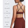 imageAoxjox Womens Workout Fitness Rory Ruched Sports Bras Yoga Crop TankRum RaisinMulch