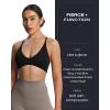 imageAoxjox Womens Workout Lily Deep V Cross Back Sport Bras Fitness Bra Yoga Crop TankBlack