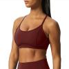 imageAoxjox Womens Workout Sports Bras Fitness Training Gym Lexi Lined Bra Yoga Crop TankRum RaisinMulch