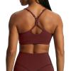 imageAoxjox Womens Workout Sports Bras Fitness Training Gym Lexi Lined Bra Yoga Crop TankRum RaisinMulch
