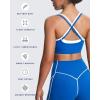 imageAoxjox Womens Workout Sports Bras Takes Two Bra High Impact Training Fitness Running Yoga Crop TankDirectoire BlueWhite