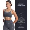 imageAoxjox Womens Workout Sports Bras Takes Two Bra High Impact Training Fitness Running Yoga Crop TankIron GreyGrey