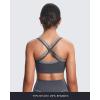 imageAoxjox Womens Workout Sports Bras Takes Two Bra High Impact Training Fitness Running Yoga Crop TankIron GreyGrey