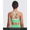imageAoxjox Womens Workout Sports Bras Takes Two Bra High Impact Training Fitness Running Yoga Crop TankKatydid GreenWhite