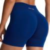 imageAoxjox Refine Seamless Workout Biker Shorts for Women Low Waisted Hidden Scrunch Athletic Running Yoga Short 5quotMidnight Blue