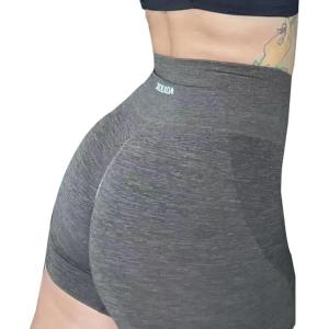 imageAoxjox Seamless Asset Workout Biker Shorts for Women Tummy Control High Waisted Athletic Scrunch Gym Running Yoga Short 5quot6quotMocha Marl