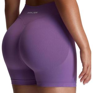 imageAoxjox Seamless Workout Biker Shorts for Women Impact Hidden Scrunch Low Waisted Athletic Running Yoga Short 35quot45quot6quotGrape