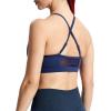 imageAoxjox Sports Bras for Women Workout Fitness Ruched Training Baddie Cross Back Yoga Crop TankNavy