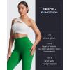 imageAoxjox High Waisted Workout Leggings for Women Tummy Control Buttery Soft Yoga Metamorph Deep V Pants 26quotJolly Green