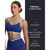 imageAoxjox Womens Color Block Workout Sports Bras Fitness Blair Bra Athletic Yoga Crop TankBellwether BlueAiry Blue