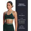 imageAoxjox Womens Color Block Workout Sports Bras Fitness Blair Bra Athletic Yoga Crop TankForest GreenSage Green