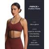 imageAoxjox Womens Color Block Workout Sports Bras Fitness Blair Bra Athletic Yoga Crop TankRum RaisinMulch