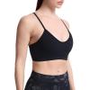 imageAoxjox Womens Workout Y Sports Bras Fitness Trainning Active Gym Bra Yoga Crop TankBlack