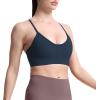 imageAoxjox Womens Workout Y Sports Bras Fitness Trainning Active Gym Bra Yoga Crop TankBlueberry