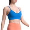 imageAoxjox Womens Workout Y Sports Bras Fitness Trainning Active Gym Bra Yoga Crop TankDirectoire Blue