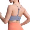 imageAoxjox Womens Workout Y Sports Bras Fitness Trainning Active Gym Bra Yoga Crop TankLazuli