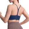 imageAoxjox Womens Workout Y Sports Bras Fitness Trainning Active Gym Bra Yoga Crop TankNavy
