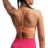 imageAoxjox Womens Workout Y Sports Bras Fitness Trainning Active Gym Bra Yoga Crop TankPapaya