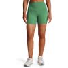 imageAoxjox Breeze Workout Biker Shorts for Women Tummy Control High Waisted Exercise Athletic Gym Running Yoga Short 6quotBottle Green