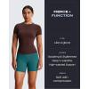 imageAoxjox Breeze Workout Biker Shorts for Women Tummy Control High Waisted Exercise Athletic Gym Running Yoga Short 6quotDeep Lagoon