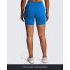 imageAoxjox Breeze Workout Biker Shorts for Women Tummy Control High Waisted Exercise Athletic Gym Running Yoga Short 6quotDirectoire Blue